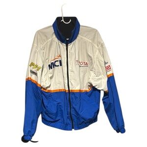 Apex Design Blue and White Vintage Racing Jacket MCI Size Large